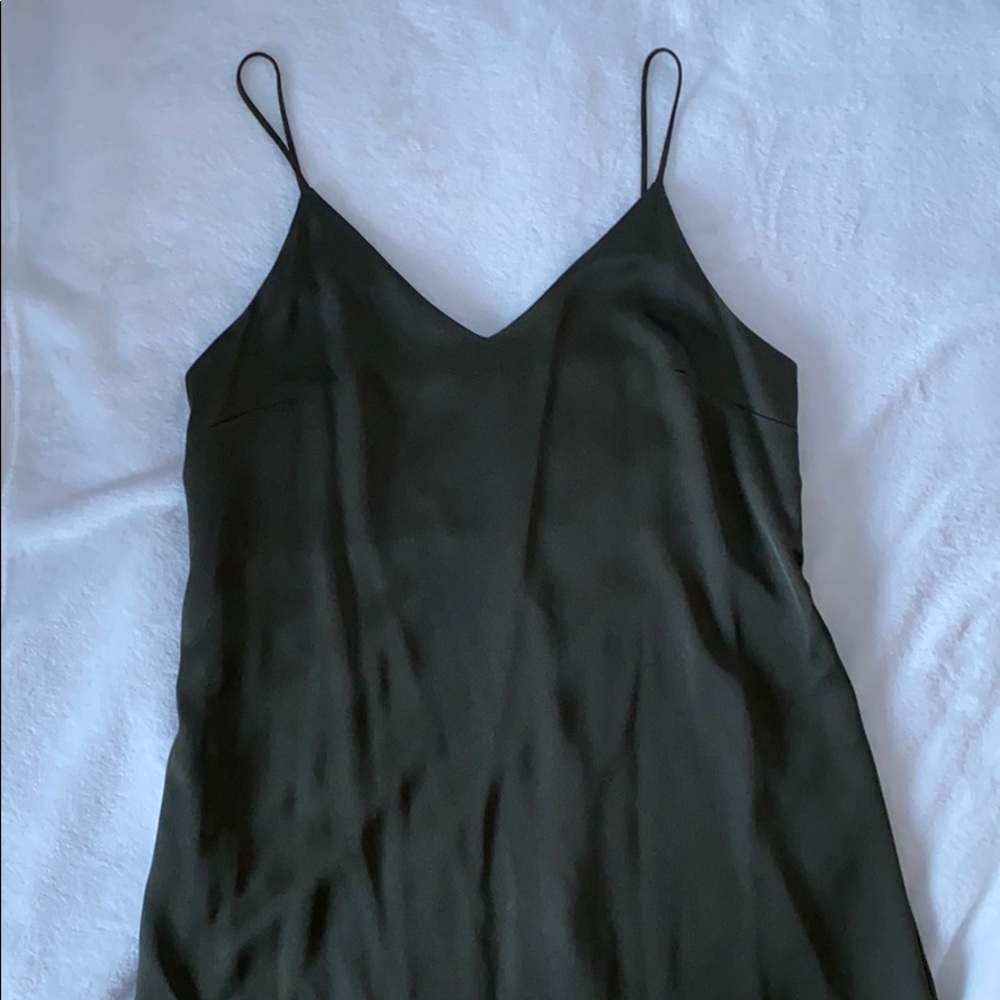 Dynamite Olive Green Slip Dress